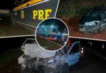 Ultrapassagem forçada provoca acidente e mata casal de idosos em Céu Azul