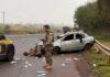 Motorista foge, capota carro e acaba preso pela PRF em Toledo;