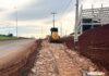 ecretaria de Obras avança com abertura da terceira faixa próximo a trincheira do Frimesa