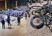 Adolescentes invadem pátio da Guarda de Toledo para furtar bicicletas