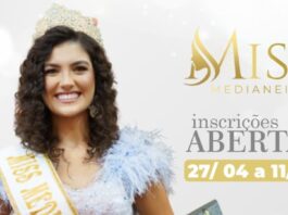 ESTÃO ABERTAS AS INSCRIÇÕES PARA O MISS MEDIANEIRA 2026