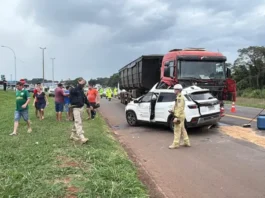 Acidente em Céu Azul mata criança de sete anos e deixa mulher em estado grave