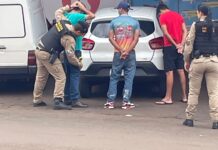Suspeitos de furtos em estabelecimentos comerciais são detidos pela Polícia Militar em Missal
