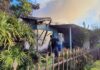 Casa é destruída por incêndio em Missal; idoso é socorrido com ferimentos no joelho