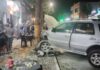 Acidente entre carro e motocicleta deixa pessoa ferida na Av. Tiradentes em Itaipulândia