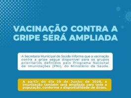 Vacinação contra a gripe já está disponível para toda a população