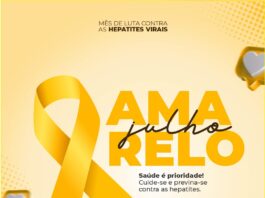 Julho Amarelo: mês de conscientização sobre as hepatites virais.