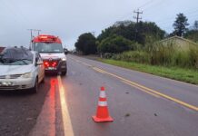 Pedestre morre após ser atropelado na PR-495, em Missal Subtítulo