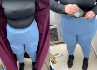 Impressionante: mulher é flagrada em SMI com quase R$ 90 mil em smartphones escondidos sob a roupa