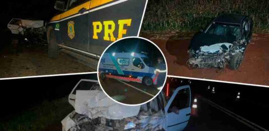 Ultrapassagem forçada provoca acidente e mata casal de idosos em Céu Azul