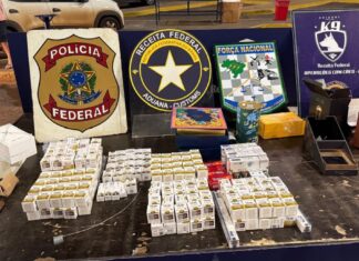 Receita Federal apreende mais de mil ampolas de medicamentos na Ponte da Amizade