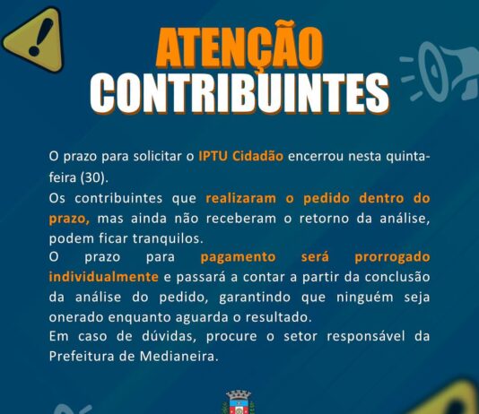 Atenção, contribuintes!