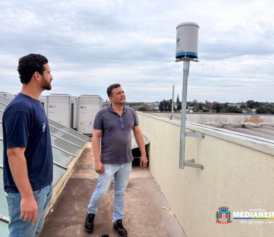 Medianeira instala pluviômetros automáticos para monitoramento das chuvas em tempo real