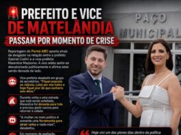 PREFEITO E VICE DE MATELÂNDIA PASSAM POR MOMENTO DE CRISE POLÍTICA