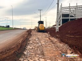ecretaria de Obras avança com abertura da terceira faixa próximo a trincheira do Frimesa