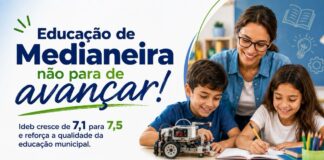 Educação de Medianeira registra crescimento no Ideb e alcança nota 7,5