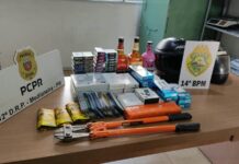 Menor é apreendido e diversos produtos furtados são recuperados em Medianeira
