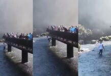 Turista que pulou nas Cataratas para recuperar celular recebeu multa de R$ 7,8 mil