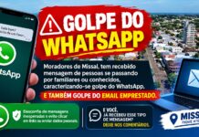 Moradores de Missal são alvo de novas tentativas de golpe pelo WhatsApp