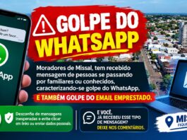Moradores de Missal são alvo de novas tentativas de golpe pelo WhatsApp