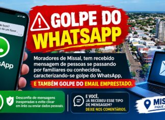 Moradores de Missal são alvo de novas tentativas de golpe pelo WhatsApp