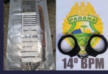 Homem sofre lesão grave no pescoço após ser atingido por facão em São Miguel do Iguaçu