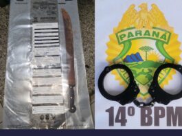 Homem sofre lesão grave no pescoço após ser atingido por facão em São Miguel do Iguaçu