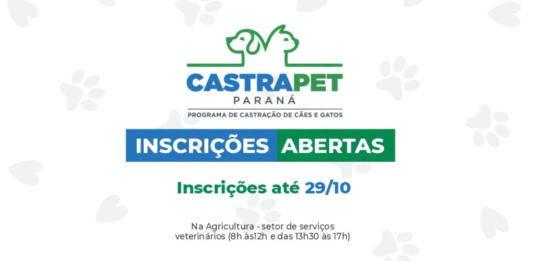 INSCRIÇÕES ABERTAS PARA O CASTRAPET PARANÁ!