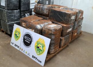 Ação integrada apreende mais de 1 tonelada de maconha em caminhão na BR-277, em Matelândia